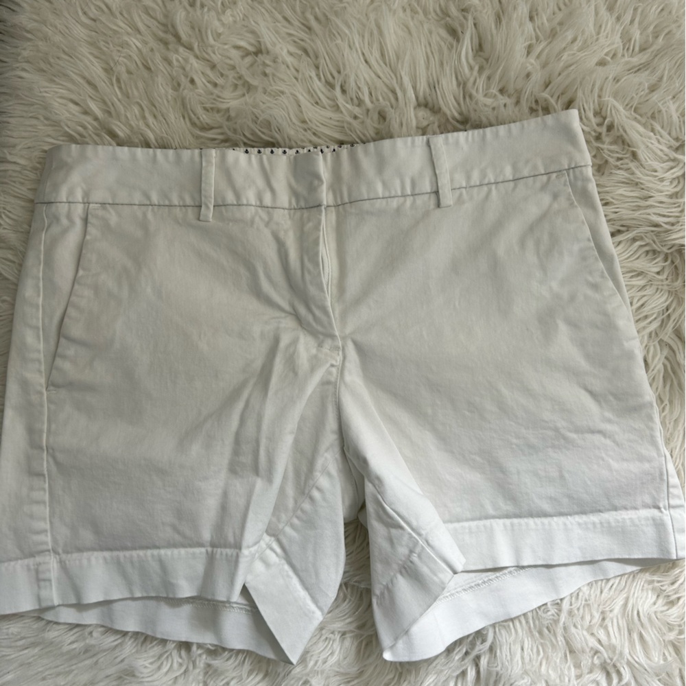 White casual shorts